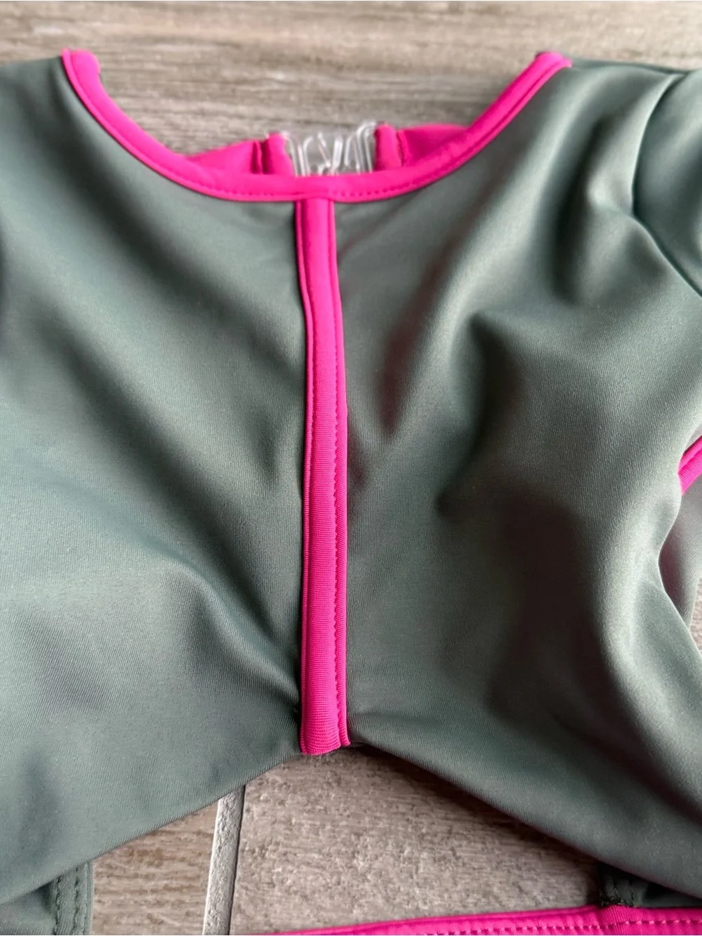 Kids Olive Green and Hot Pink One-Piece Tiger Friday